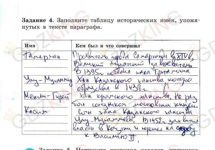 ГДЗ рабочая тетрадь по истории 6 класс Артасов страница 108. Фрагмент 1 / 2