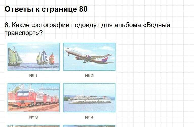 Ответы к странице 80 - окружащий мир 1 класс Плешаков, учебник часть 2. Фрагмент 1 / 2