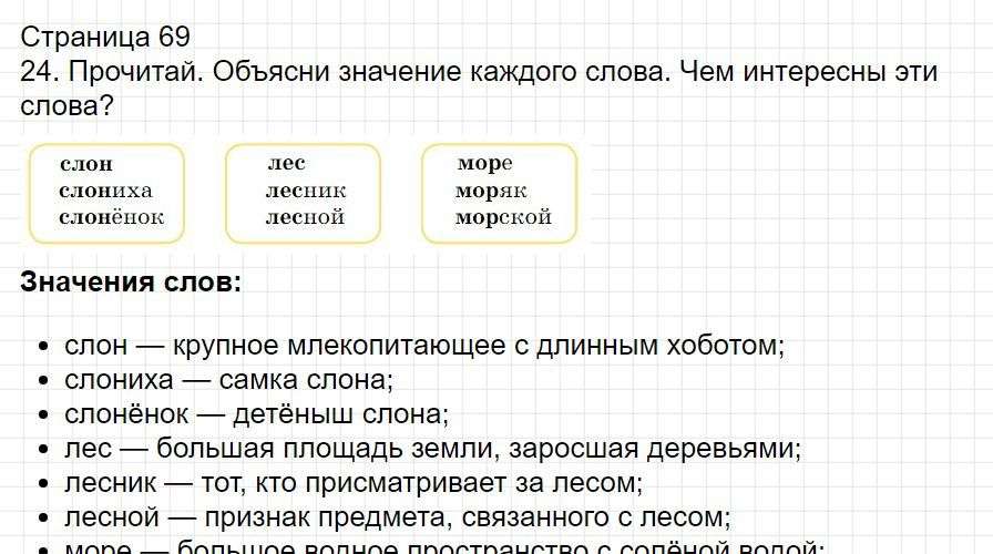 Страница 68 - русский язык 1 класс Канакина, учебник 2024 ФГОС. Фрагмент 1 / 5