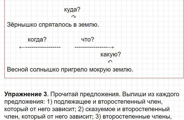 Ответы к уроку 34 - русский язык 3 класс к учебнику Иванова, часть 1. Фрагмент 5 / 8